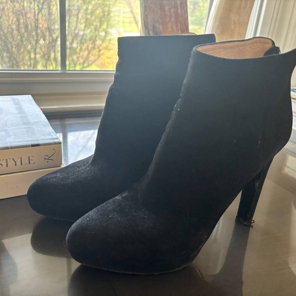 Prada suede platform booties 🖤